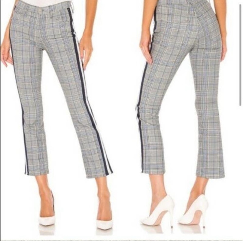 MOTHER Insider Plaid Crop Pants 28